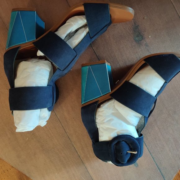 Nina Weaver Dress Sandal, Navy, size 7 - Picture 3 of 6